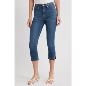 Good American Good Legs Skinny Capri, Blue, Size 8/29